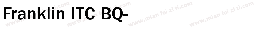Franklin ITC BQ字体转换
